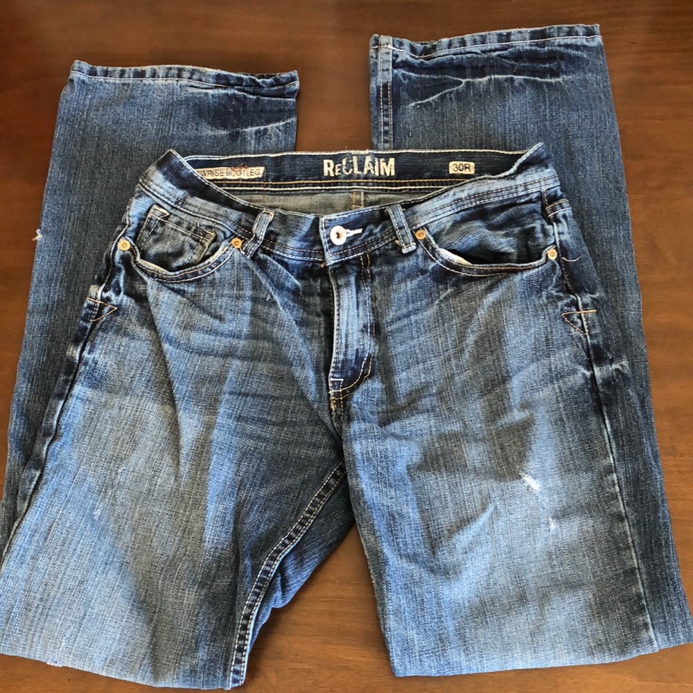 Men’s Buckle Jeans, reclaim brand